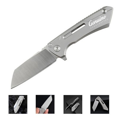 Pocket Folding Knife with Titanium Handles