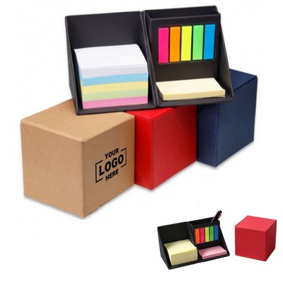 Sticky Note Memo Cube Pen Holder
