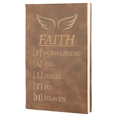 Leatherette Journal with Lined Notepad