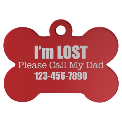 Anodized Aluminum Pet Tag