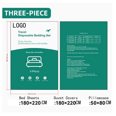 Travel Disposable Three-Piece Bed Sheet Set