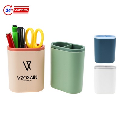 Plastic Double Grid Pen Holder