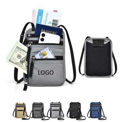 RFID Waterproof Crossbody Passport Bag