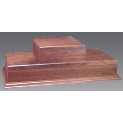 Classic Walnut-Black Plaque - 6" X 8" X 1.25"