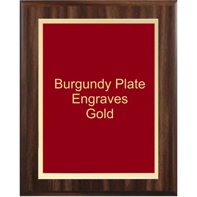 Cherry Plaque 9" x 12" - Burgundy/Gold 7" x 10" Simplicity Plate