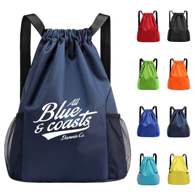 College Sport Drawstring Backpack