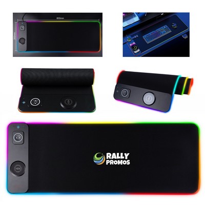 3 In1 Wireless Charging RGB Led Light Gaming Mouse Pads