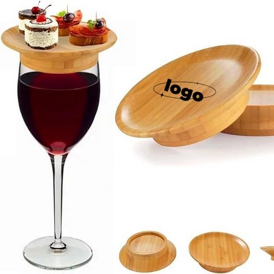 Bamboo Wine Glass Charcuterie Topper