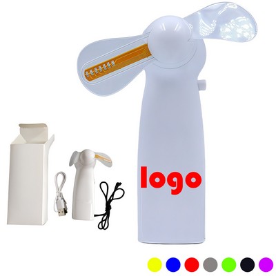 Programmable LED Handheld Fan