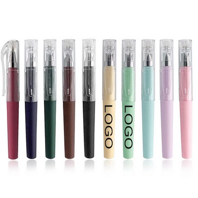 4" Plastic Colorful Barrel Black Ink Mini Pocket Ballpoint Pen with Customizable Logo