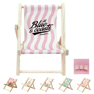 Foldable Beach Chair Phone Stand
