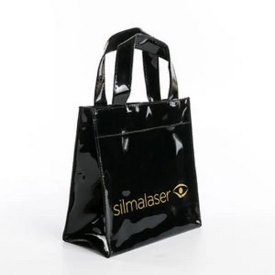 Waterproof Glossy Vinyl PVC Shopping Tote