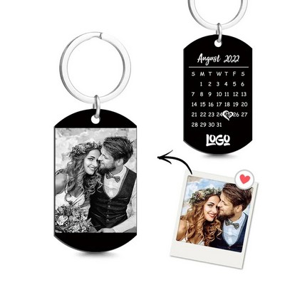 Custom Stainless Steel Military Dog Tag Keychain