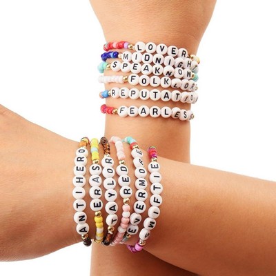 Custom Beads Alphabet Bracelet
