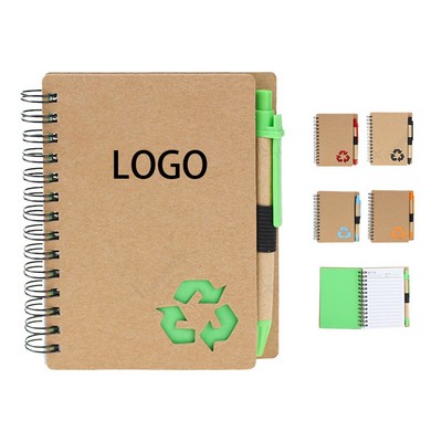 Kraft Paper Sticky Notes With A Pen