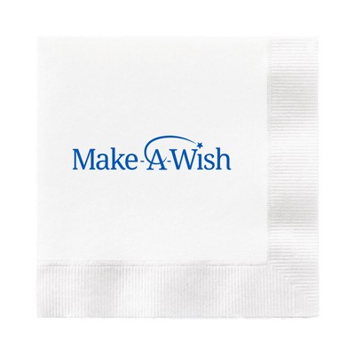 3-Ply White Dinner Napkin - 1/4 Fold