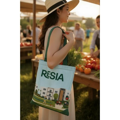 Sublimated Corduroy Magazine Tote Bag