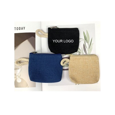 Cotton Linen Coin Purse