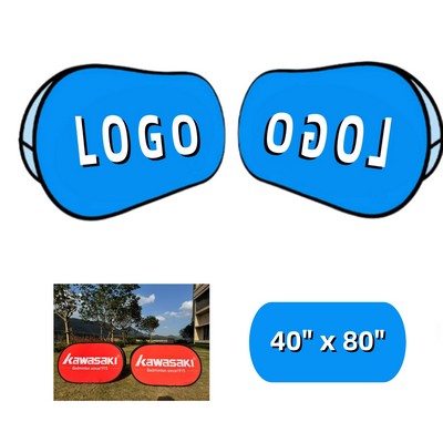 40"x 80" Foldable Double-Sided Stretchy Warp-Knitted Fabric Advertising A-Frame Sign
