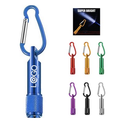 Mini LED Keychain Flashlight With Carabiner