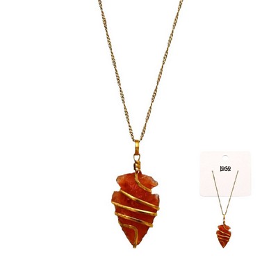 Spiral Arrow Pendant Necklace