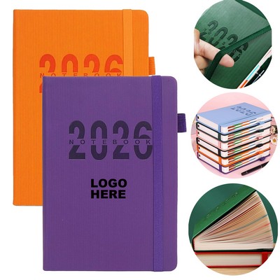 2026 A5 Weekly & Monthly Planner with Elastic Band