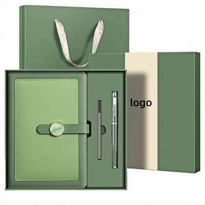 Premium Insulated Tumbler and Notebook Gift Set with Custom Logo for Corporate Gifting