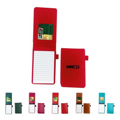 A7 Pocket Leather Notepads Holder Set W/ Card Slot
