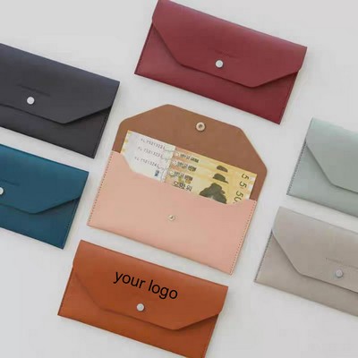 PU Leather Envelope Wallet