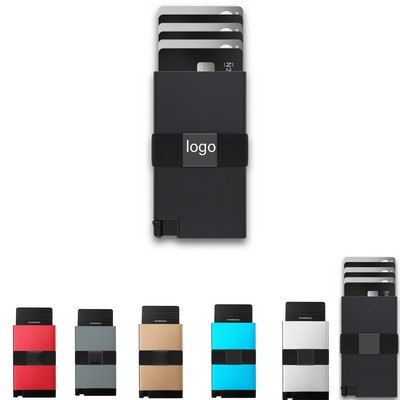 Automatic Pop Up RFID Blocking Metal Card Holder