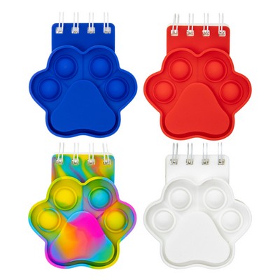 Paw Spiral Notebook Push Pop