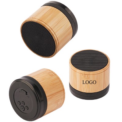 Bamboo Portable Wireless Bluetooth Speaker