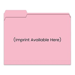 File Right™ Pink 3 Tab File Folder