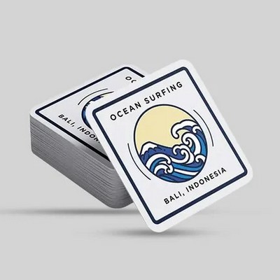Custom Square Pulpboard Coaster - 3.5" x 40 pt Matte