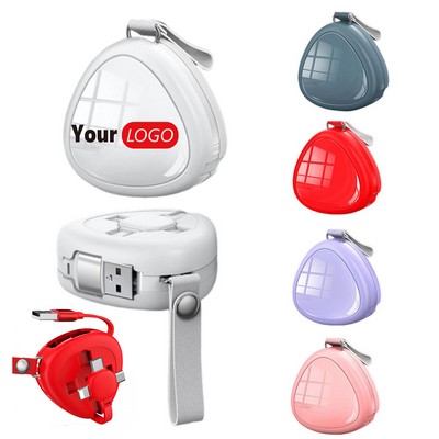 Retractable 3-in-1 Cable with Fast Charging Function