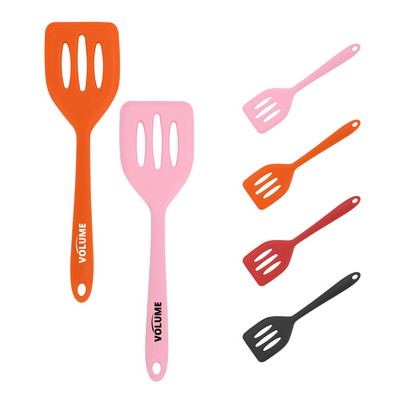 Small Slotted Silicone Spatula With Hanging Hole