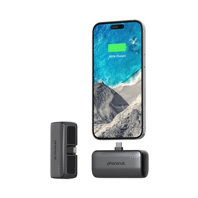 PhoneSuit Flex XT Pocket Charger - iPhone 15 & Android Phones (USB-C) - 20W PD - 5,000mAh