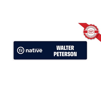 USA Made Acrylic Nameplates & Signs, Custom Shape (2.00x8.00 Inches)