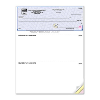 Lined High Security Multi-Purpose Laser Top Checks (1 Part)