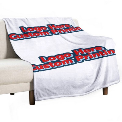 Anti-Pilling Flannel Blanket Full-Color Print Lightweight Year-Round Use