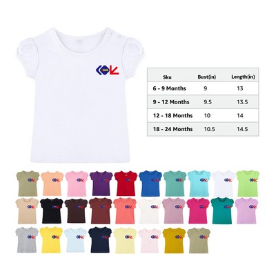 Baby Girls' Basic Short Sleeve T-Shirt