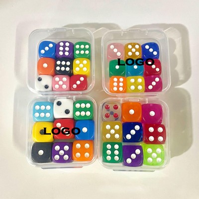 9 Pieces Professional Colorful Dice Set