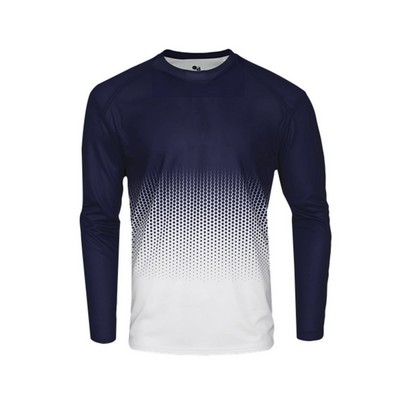 Badger Youth Hex 20 Long Sleeve T-Shirt - 2224