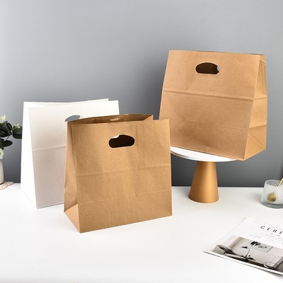 Kraft Paper Bags with Die Cut Handles