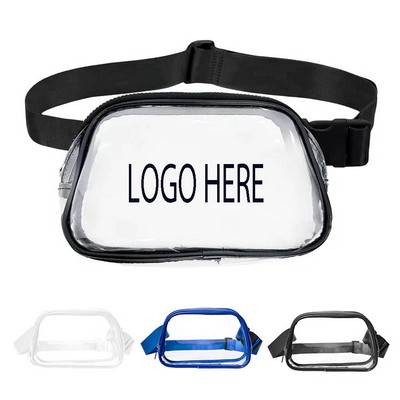 Stadium Approved Clear PVC Crossbody Belt Bag