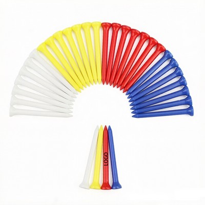 3" Professional Durable Colorful Plastic Golf Tees