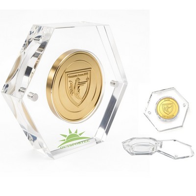 Acrylic Magnetic Badge Card Display Stand