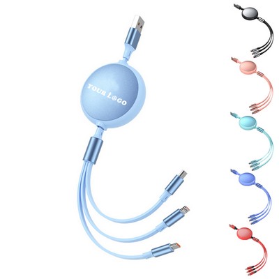 Three-In-One Data Cable Retractable
