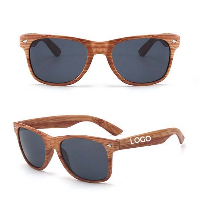 Risky Business Sunglasses - Wood Grain
