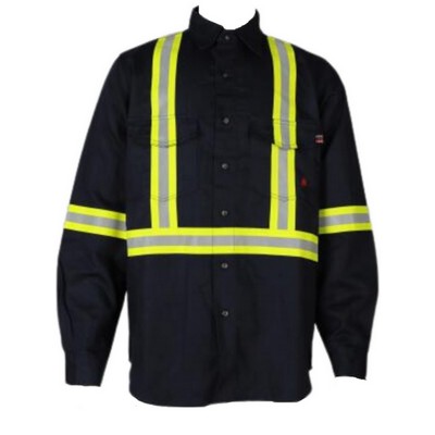 Forge FR MFRLB2TP24 MENS FR SOLID BUTTON SHIRT WITH TAPING